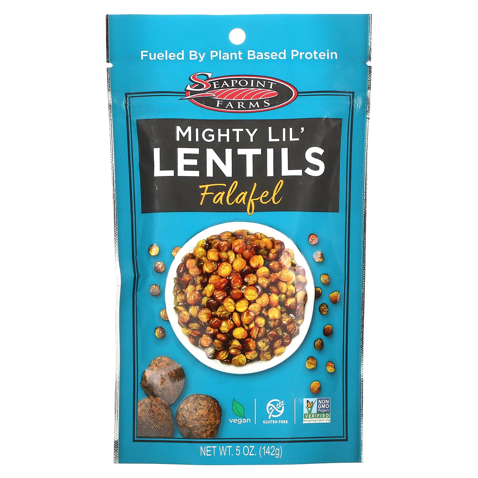 Seapoint Farms-Mighty Lil' Lentils-Falafel-5 oz (142 g)