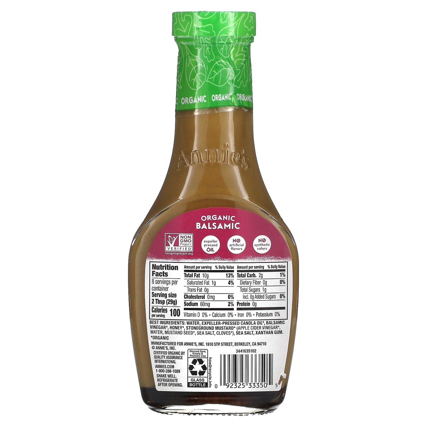 Annie's Homegrown, Organic Balsamic Vinaigrette, 8 fl oz (236 ml)