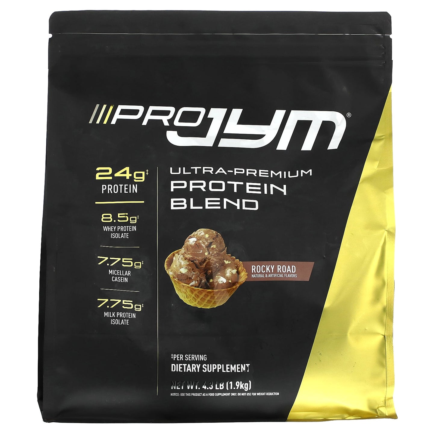 JYM Supplement Science-Pro JYM-Ultra-Premium Protein Blend-Rocky Road-4.3 lb (1.9 kg)