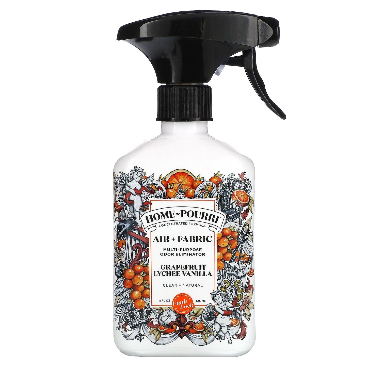 Poo-Pourri-Home-Pourri-Air + Fabric-Multi- Purpose Odor Eliminator-Grapefruit Lychee Vanilla-11 fl oz (325 ml)