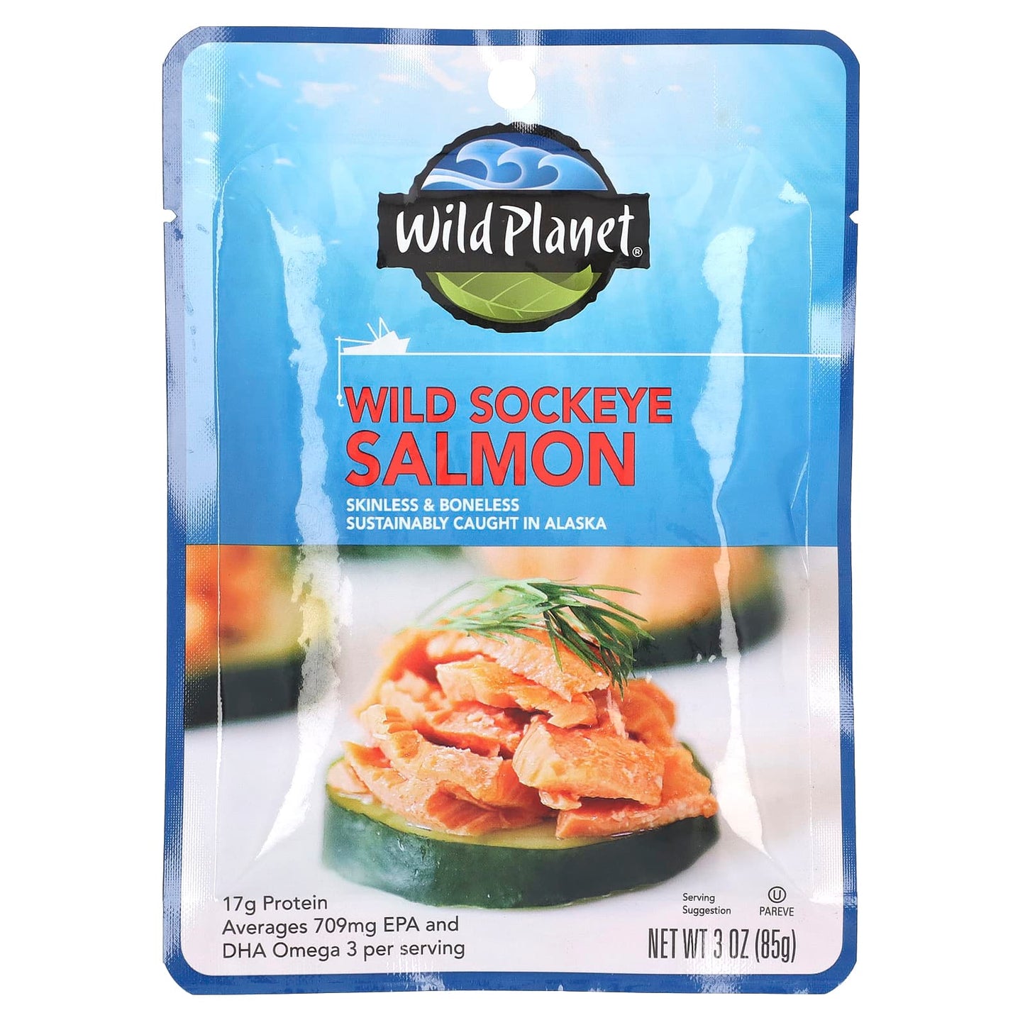 Wild Planet-Wild Sockeye Salmon-3 oz (85 g)