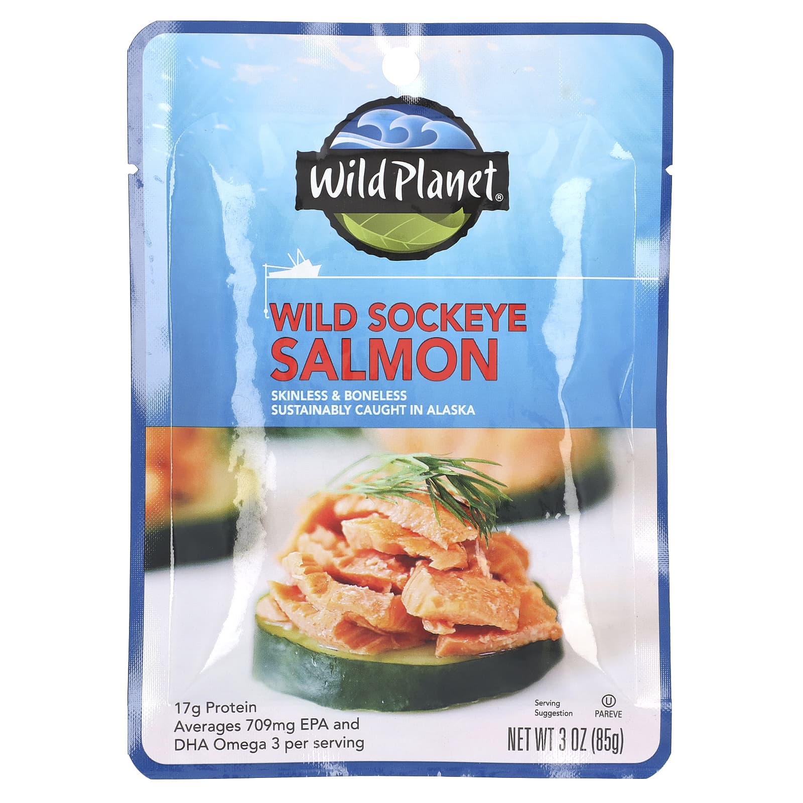 Wild Planet-Wild Sockeye Salmon-3 oz (85 g)