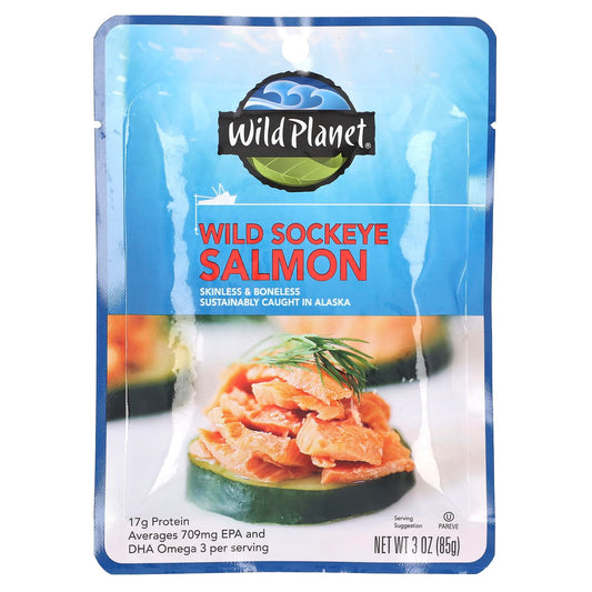 Wild Planet-Wild Sockeye Salmon-3 oz (85 g)