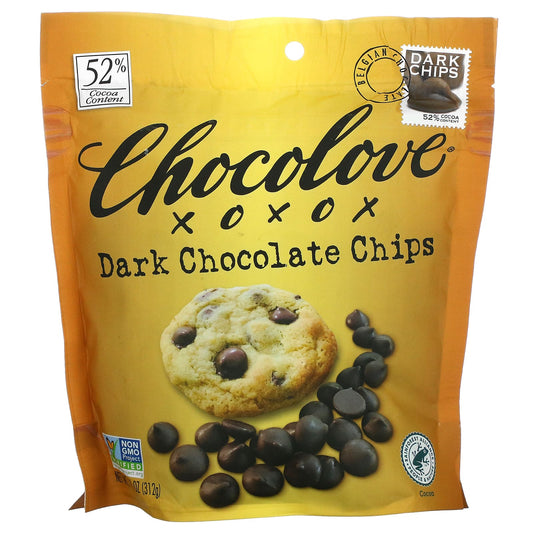 Chocolove-Dark Chocolate Chips-52% Cocoa -11 oz (312 g)