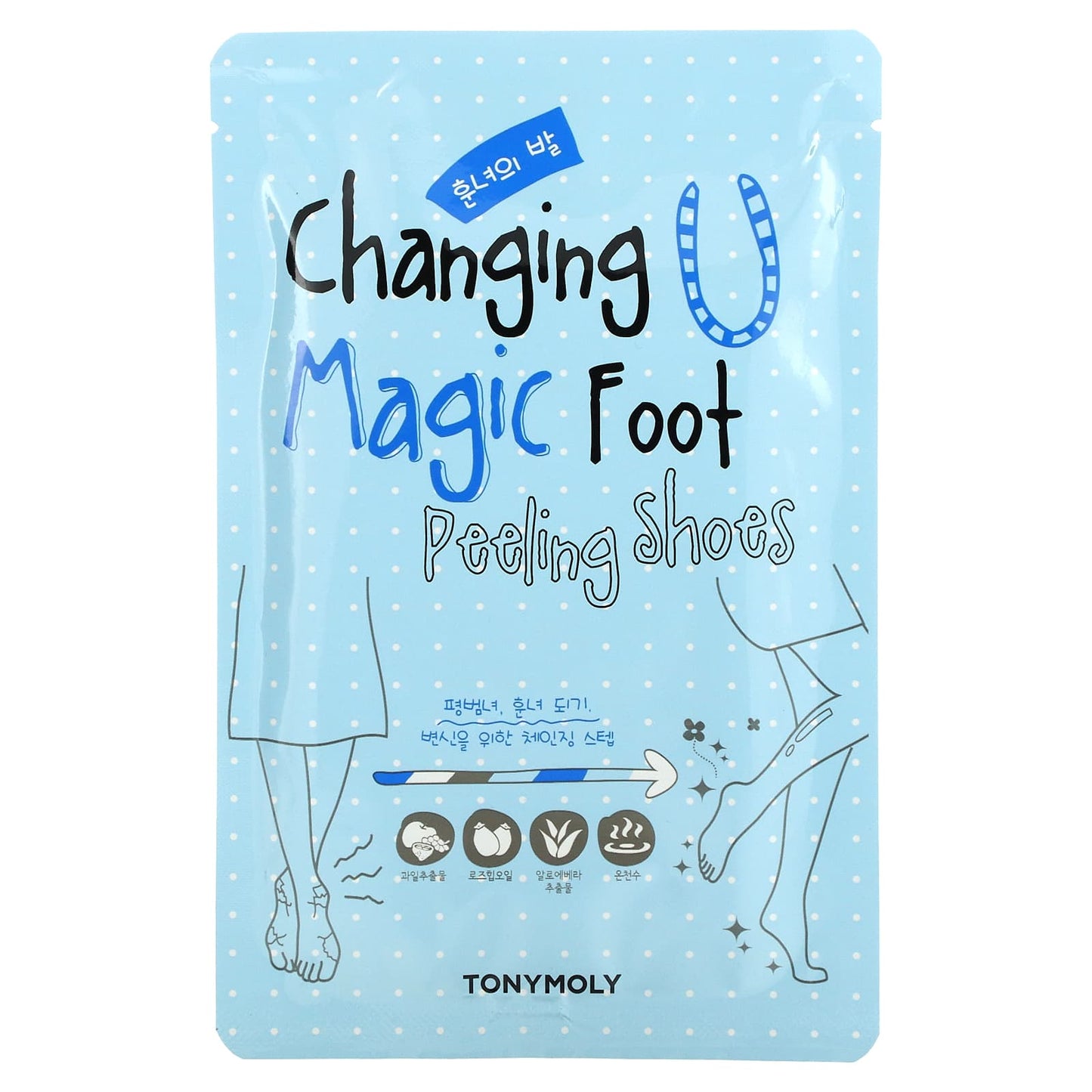 Tony Moly-Changing U Magic Foot Peeling Shoes-1 Pair-0.60 oz (17 g) Each