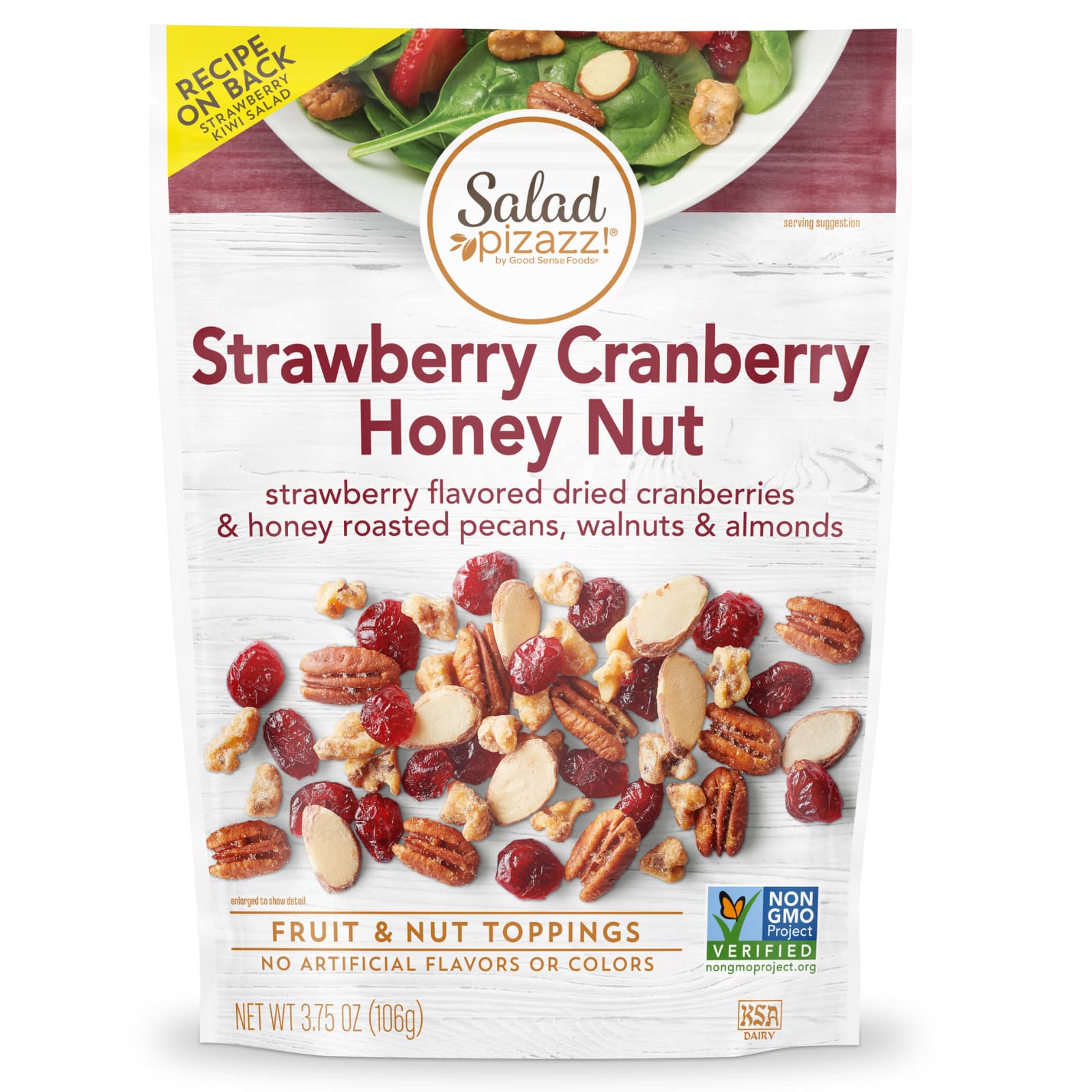 Salad Pizazz!-Fruit & Nut Toppers-Strawberry Cranberry Honey Nut-3.75 oz (106 g)