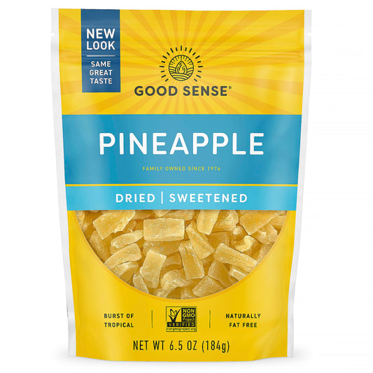 Good Sense-Pineapple-Dried & Sweetened-6.5 oz (184 g)