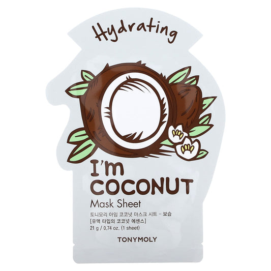 Tony Moly-I'm Coconut-Hydrating Beauty Mask Sheet-1 Sheet-0.74 oz (21 g)