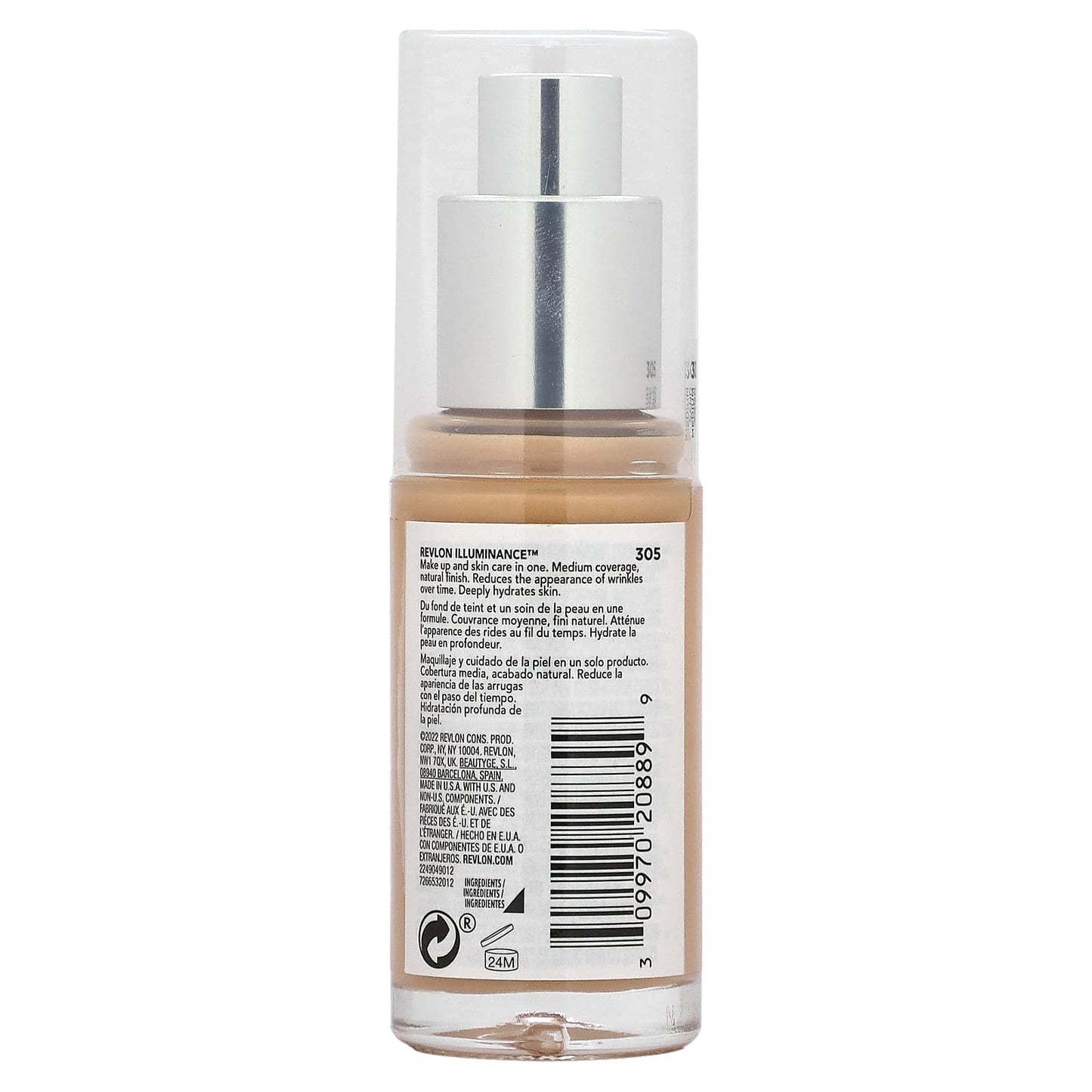 Revlon, Illuminance, Skin-Caring Foundation, 305, 1 fl oz (30 ml)