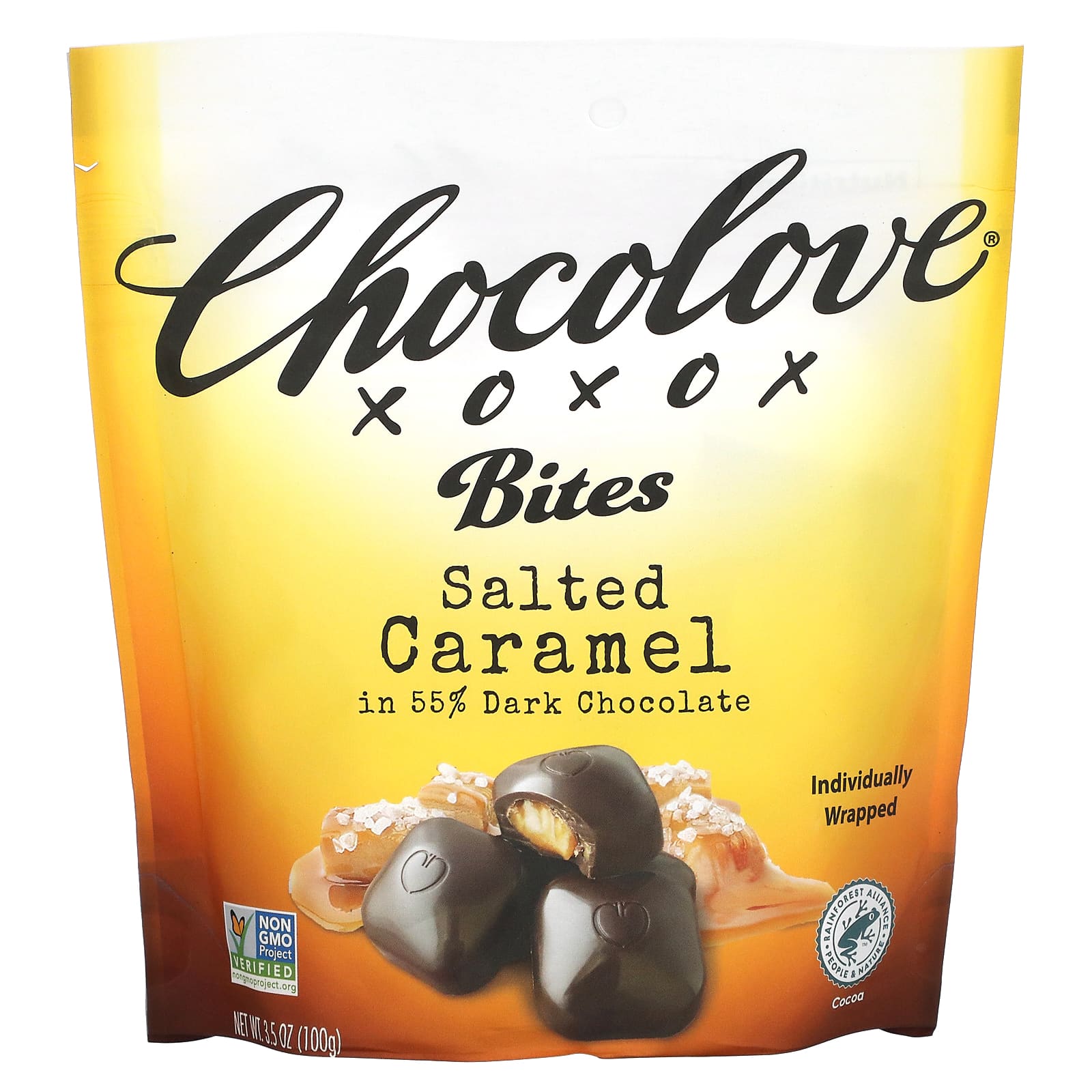 Chocolove-Bites-Salted Caramel in 55% Dark Chocolate-3.5 oz (100 g)