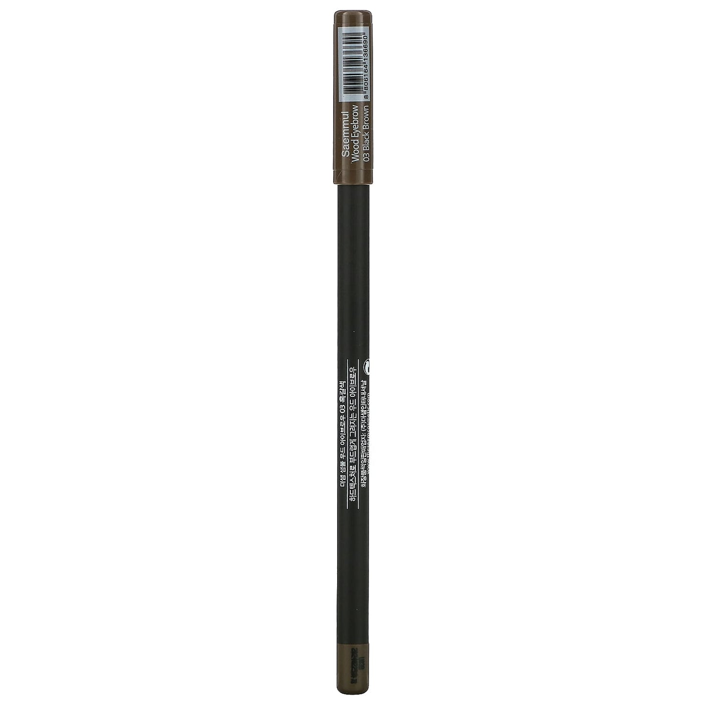 The Saem, Saemmul, Wood Eyebrow Pencil, 03 Black Brown, 0.06 oz