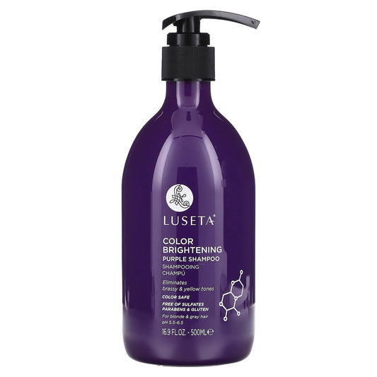 Luseta Beauty-Color Brightening Purple Shampoo-For Blonde & Gray Hair-16.9 fl oz (500 ml)