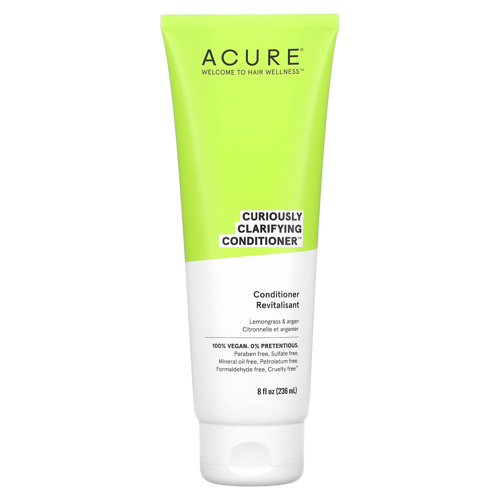 ACURE-Curiously Clarifying Conditioner-Lemongrass & Argan-8 fl oz (236.5 ml)