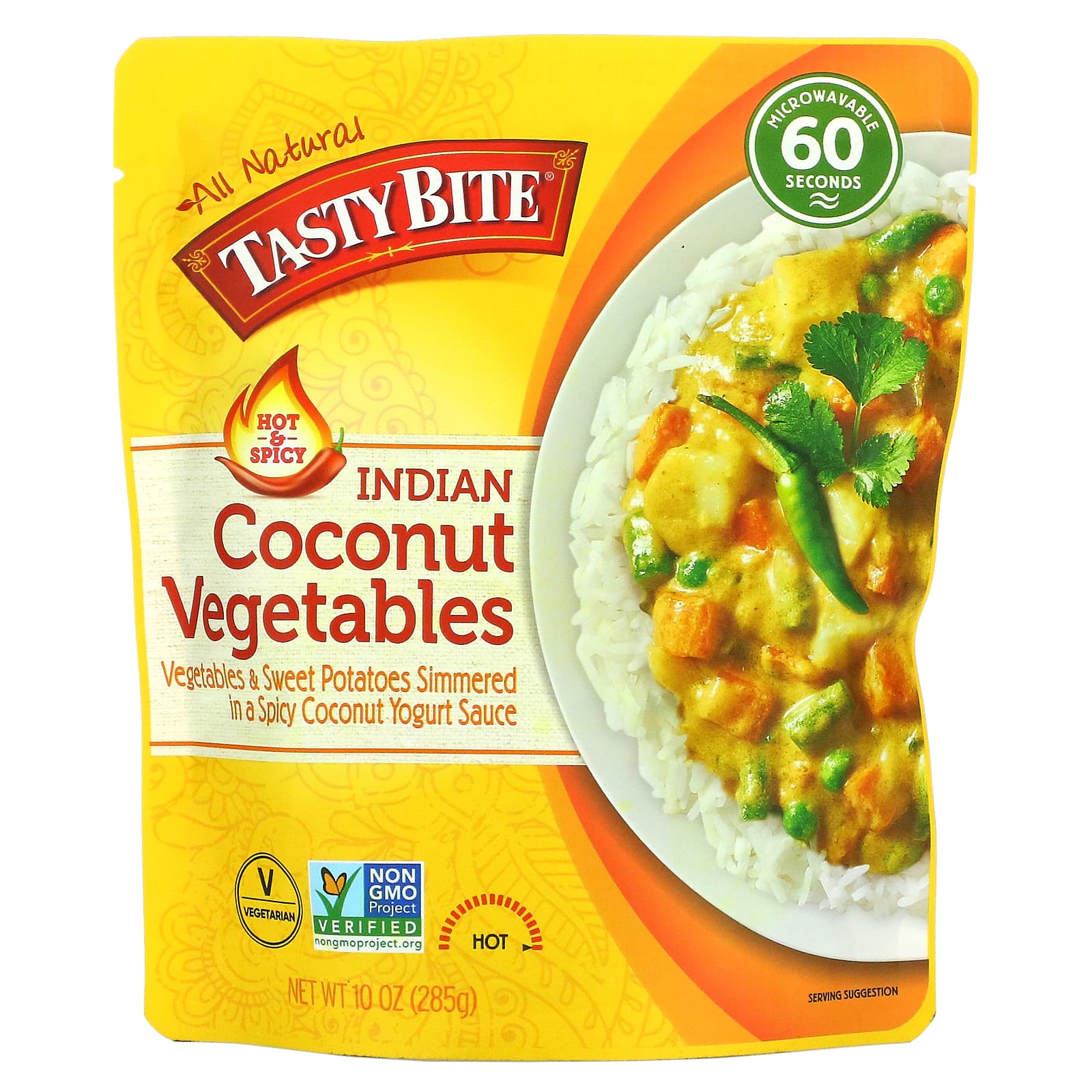 Tasty Bite-Indian Coconut Vegetables-Hot & Spicy-10 oz (285 g)