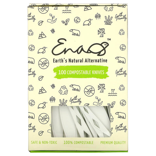 Earth's Natural Alternative-Compostable Knives-100 Pack