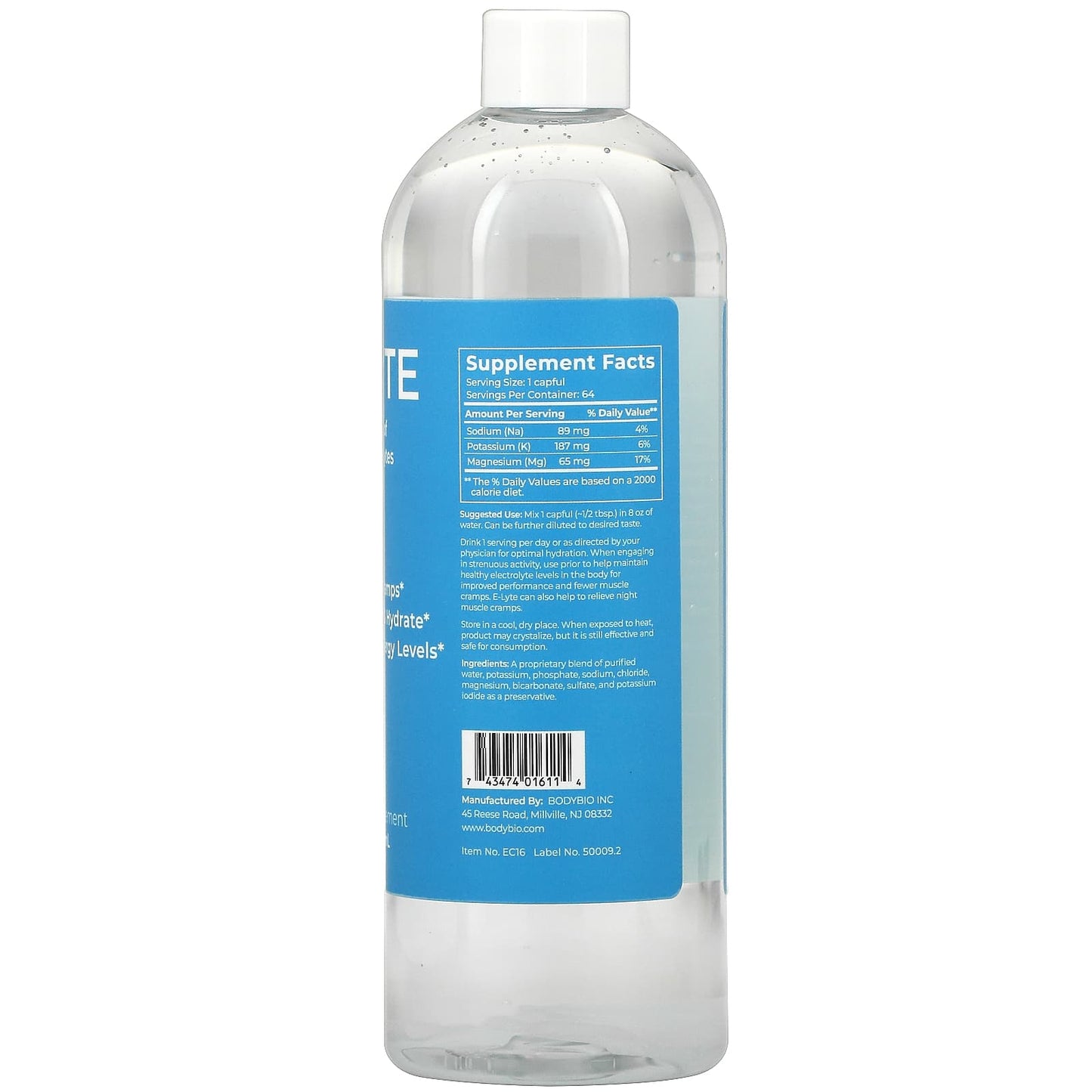 BodyBio, E-Lyte, 16 fl oz (473 ml)