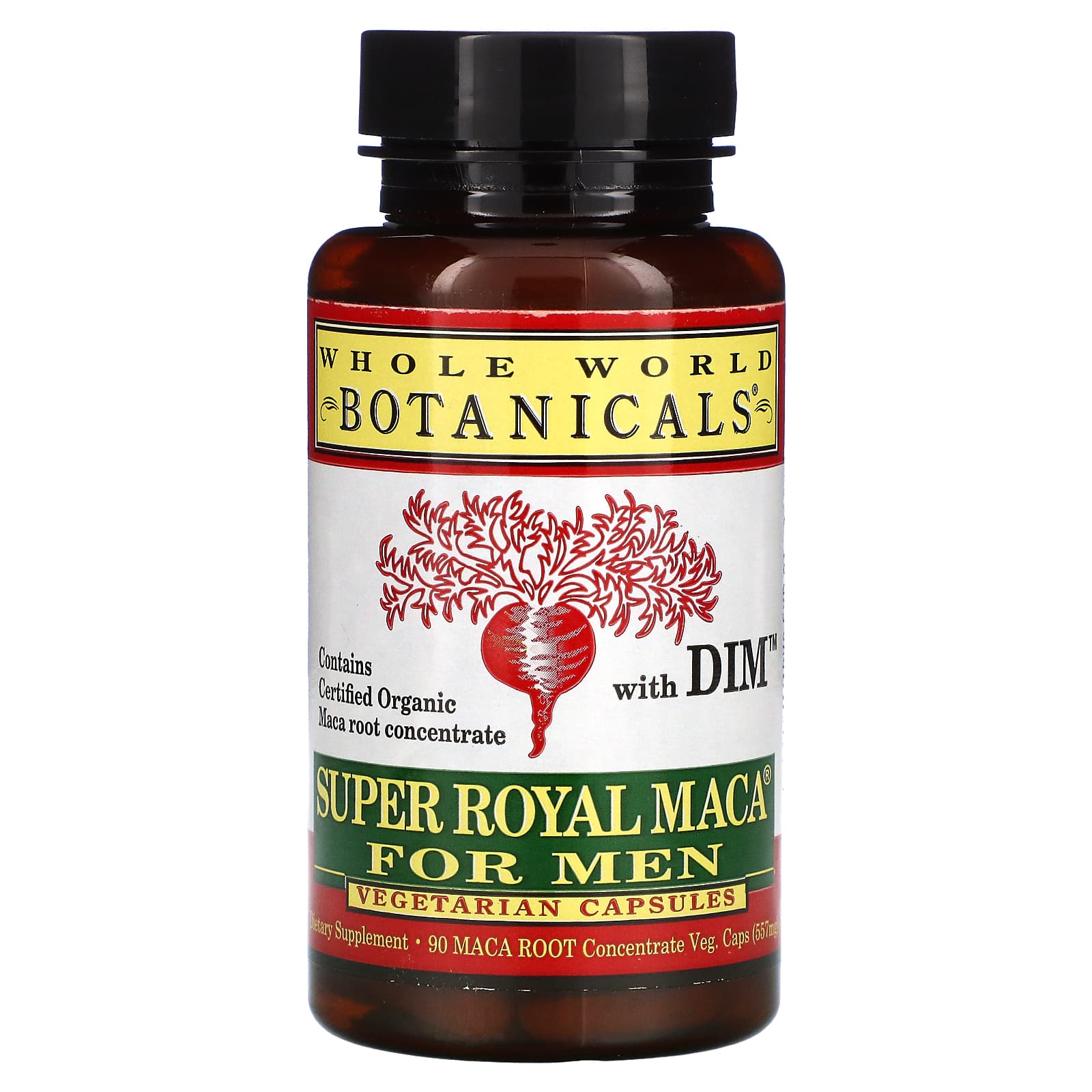 Whole World Botanicals-Super Royal Maca For Men-500 mg-90 Vegetarian Capsules