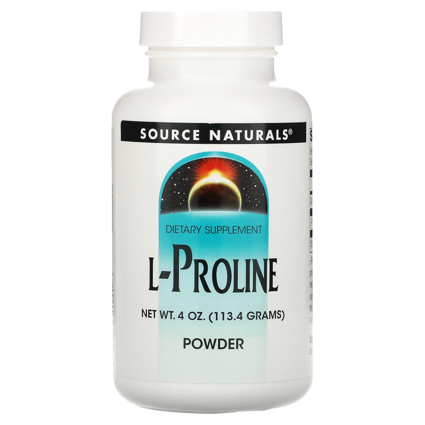 Source Naturals-L-Proline Powder-4 oz (113.4 g)