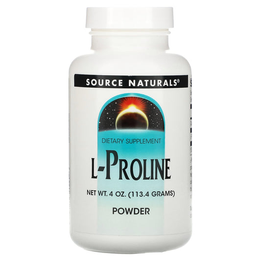 Source Naturals-L-Proline Powder-4 oz (113.4 g)