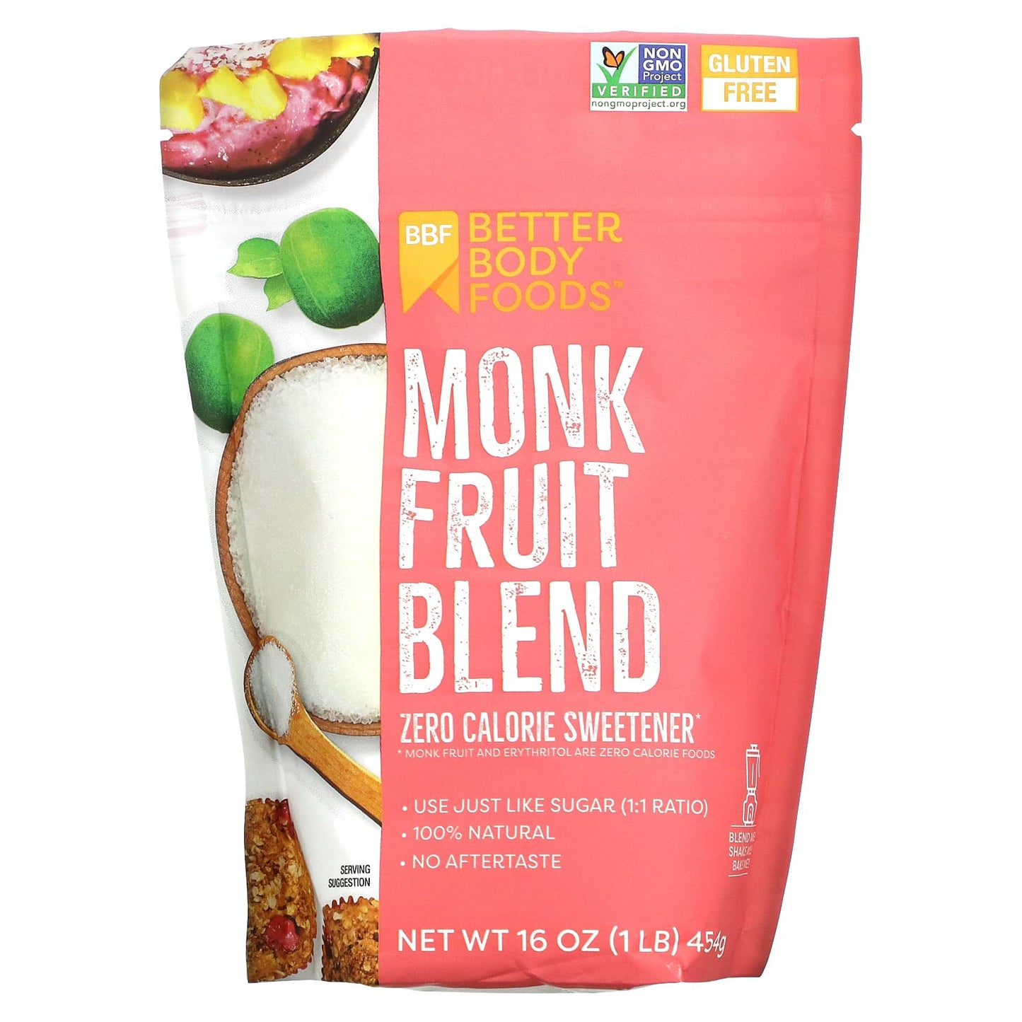 BetterBody Foods-Monk Fruit Blend-1 lb (454 g)