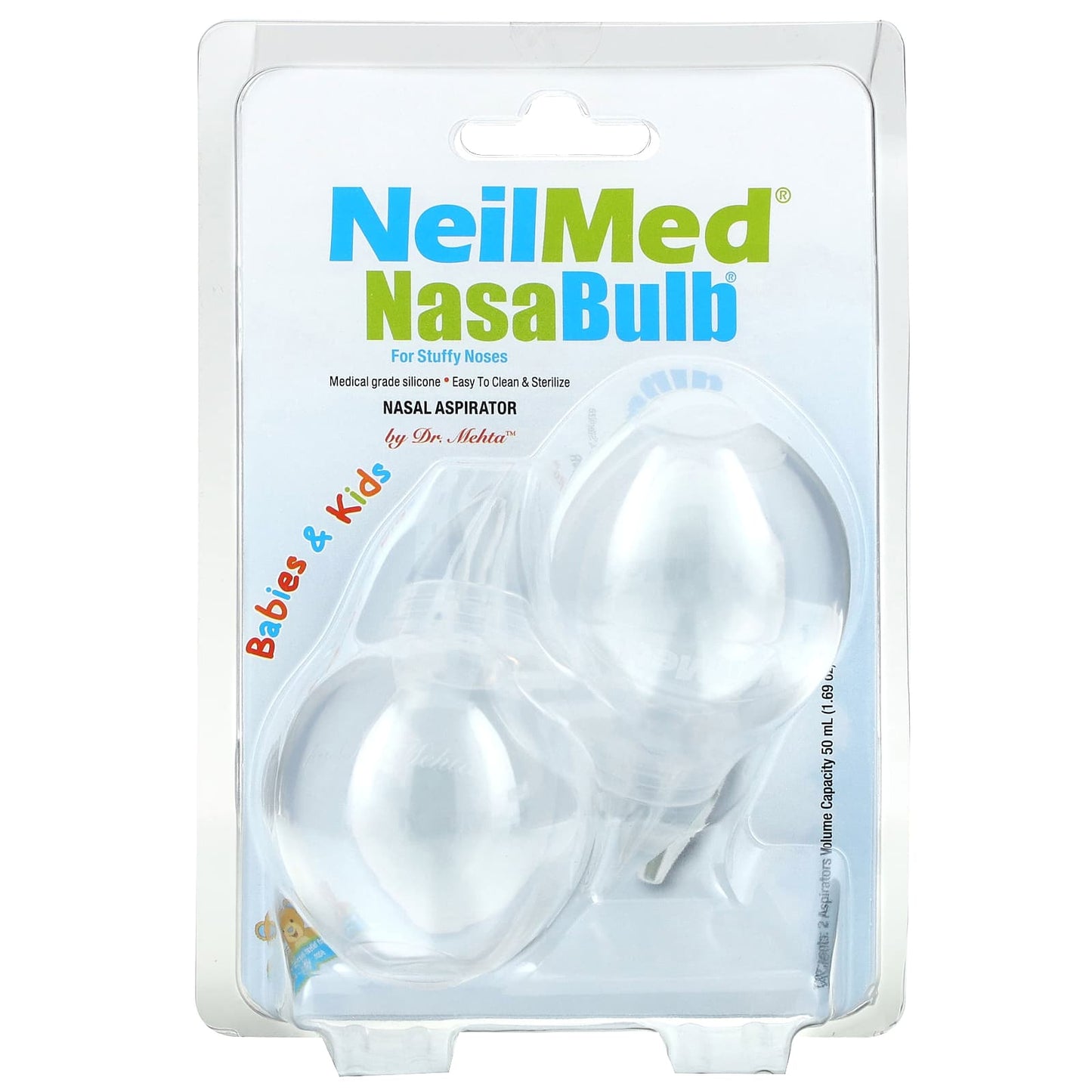 NeilMed-Babies & Kids-NasaBulb-Nasal Aspirator-2 Aspirators-1.69 oz (50 ml) Each