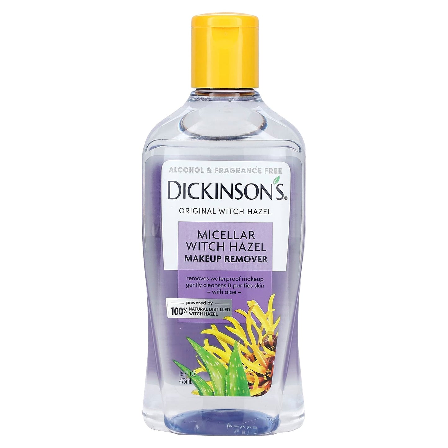 Dickinson Brands-Original Witch Hazel-Micellar Witch Hazel Makeup Remover-Alcohol & Fragrance Free-16 fl oz (473 ml)