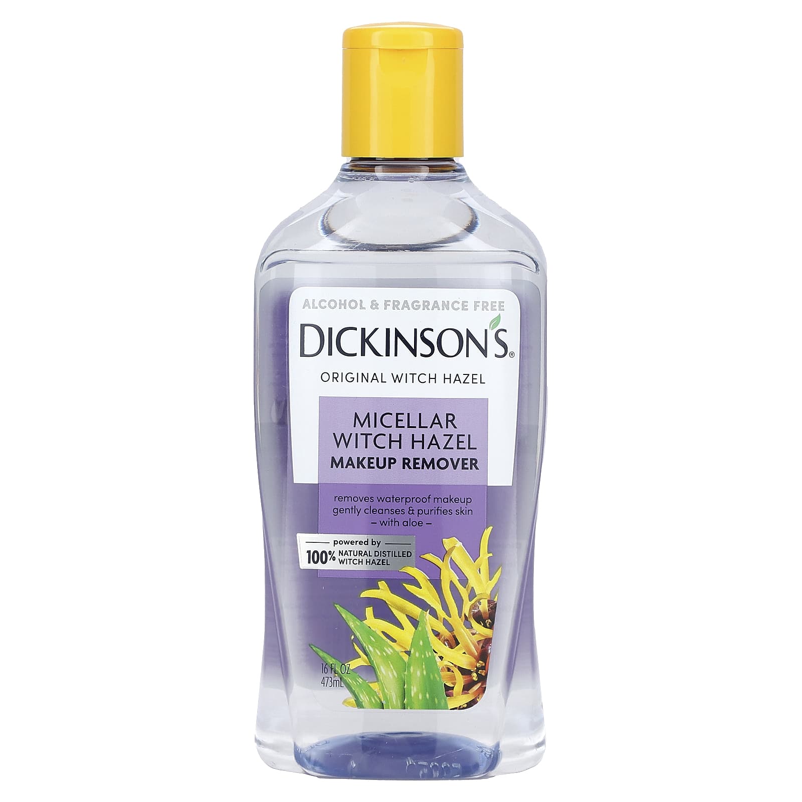 Dickinson Brands-Original Witch Hazel-Micellar Witch Hazel Makeup Remover-Alcohol & Fragrance Free-16 fl oz (473 ml)