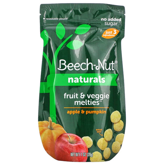 Beech-Nut-Naturals-Fruit & Veggie Melties-8+ Months-Apple & Pumpkin-1 oz (28 g)