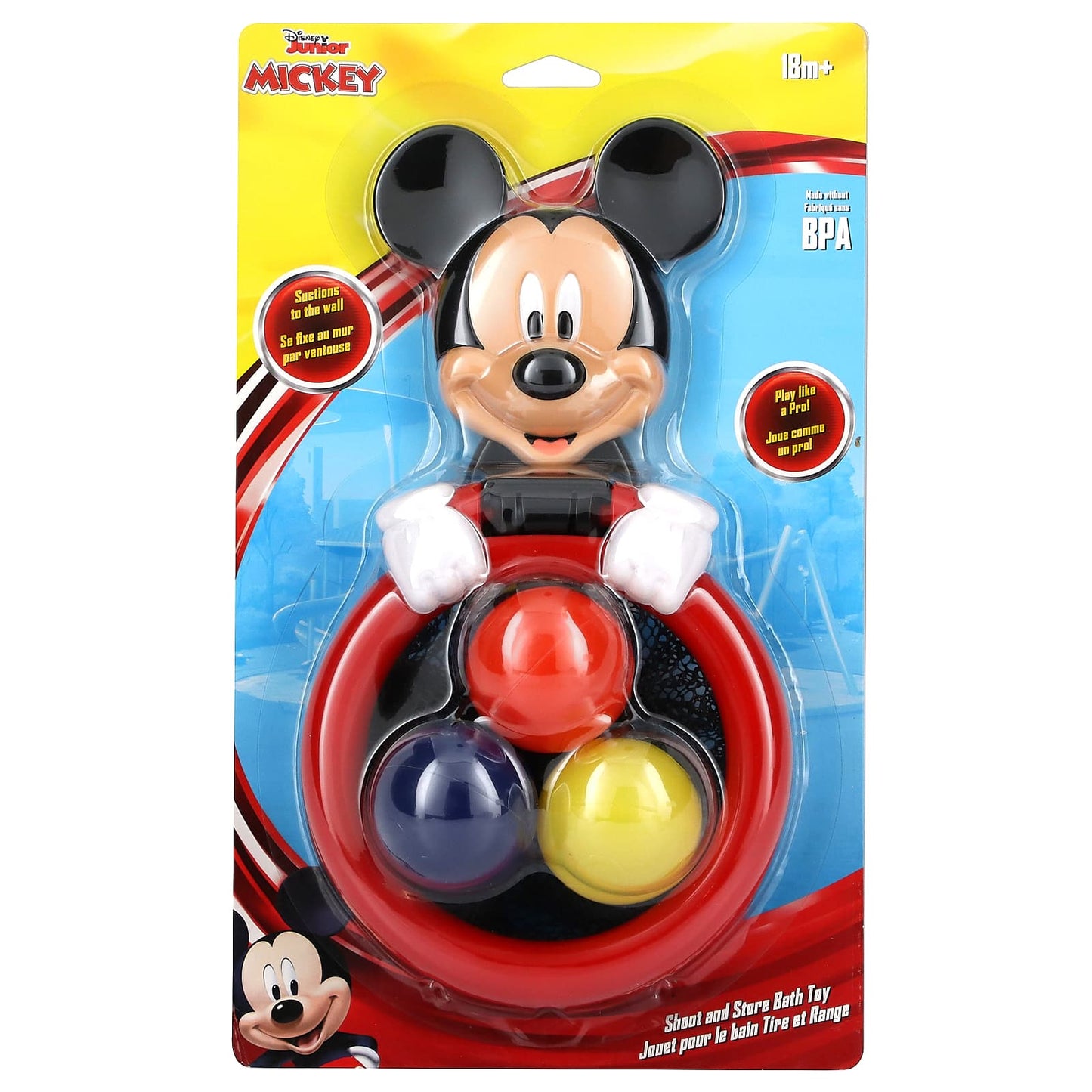 The First Years-Disney Junior Mickey-Shoot and Store Bath Toy-18 Months+ -1 Count