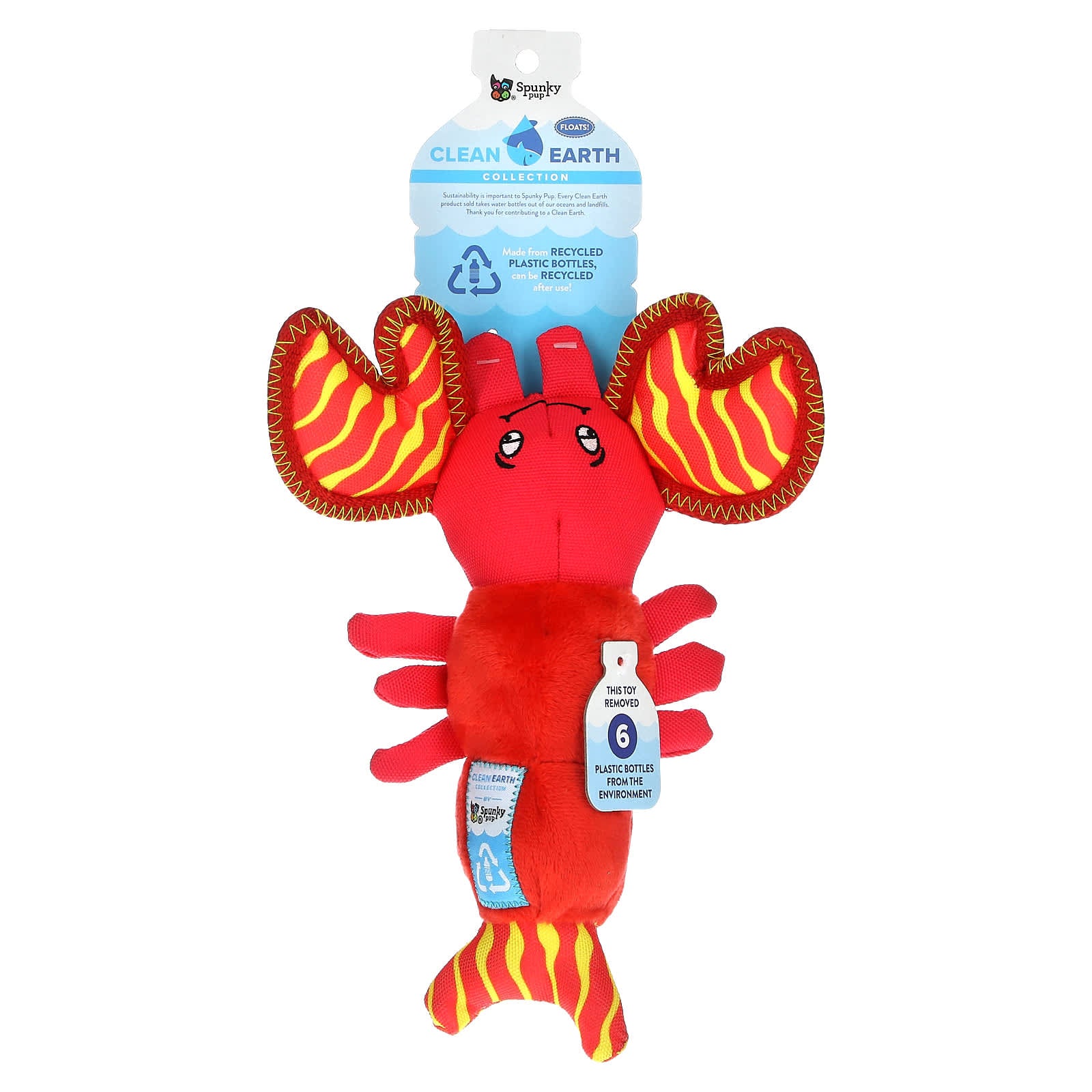 Spunky Pup-Clean Earth Plush-Small Lobster-1 Toy