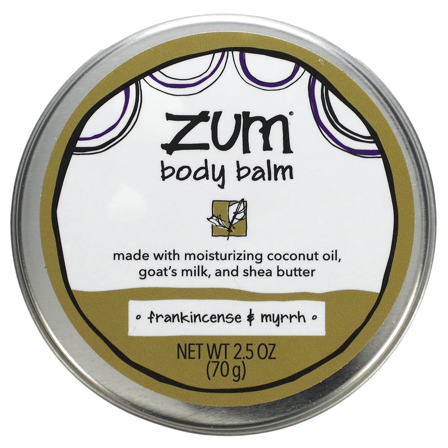 ZUM-Body Balm-Frankincense & Myrrh-2.5 oz (70 g)