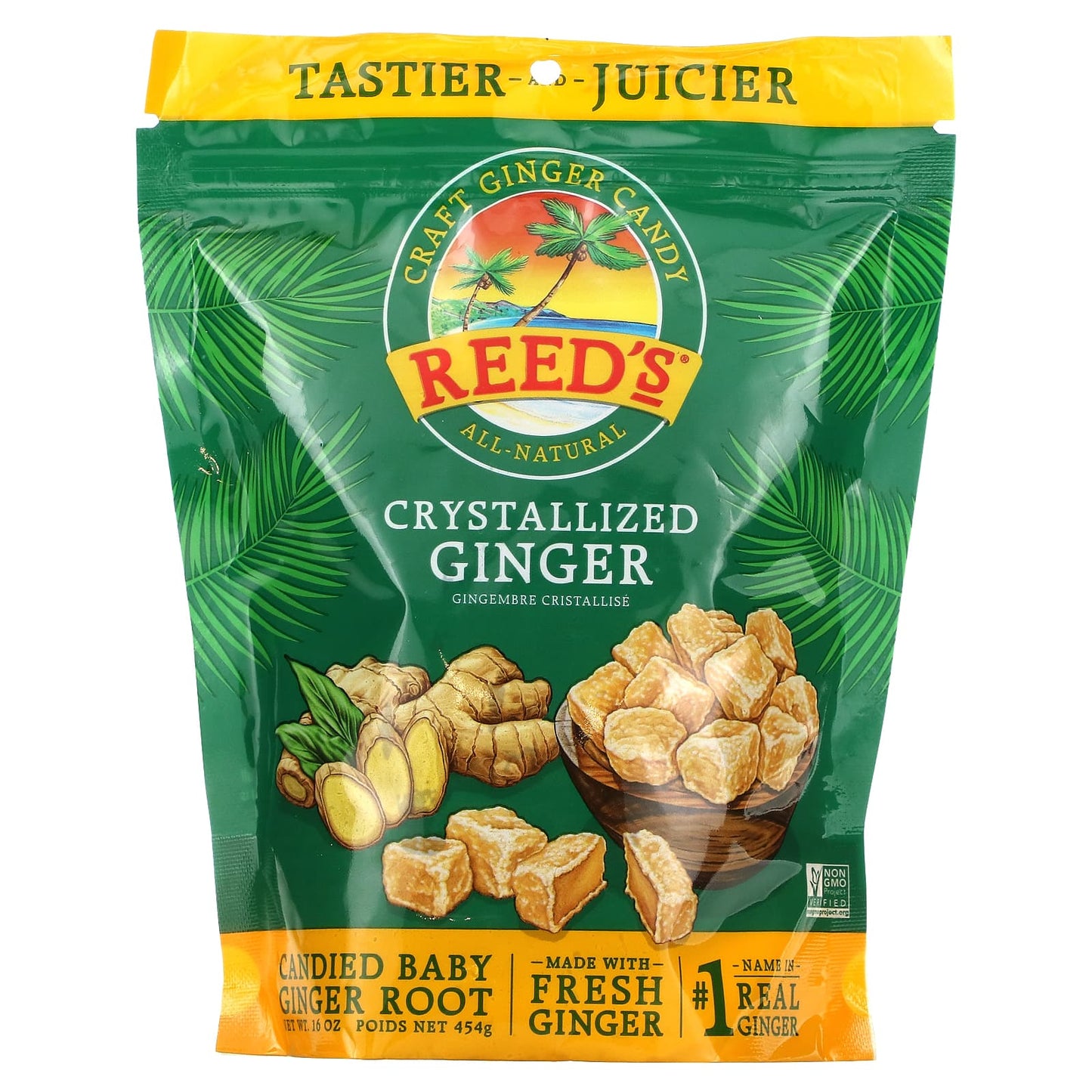 Reed's-Craft Ginger Candy-Crystallized Ginger-16 oz (454 g)