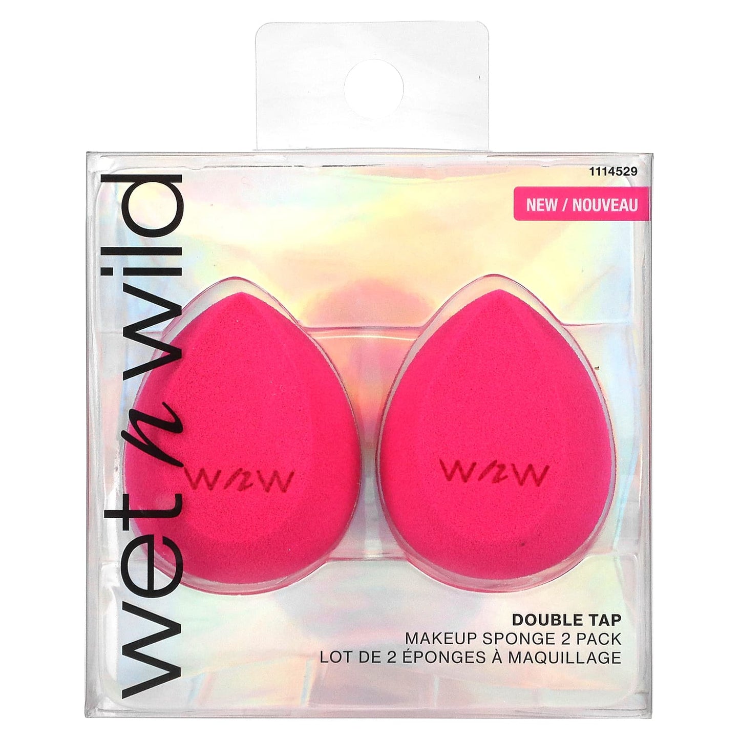 wet n wild, Makeup Sponge, Double Tap, Pink, 2 Pack