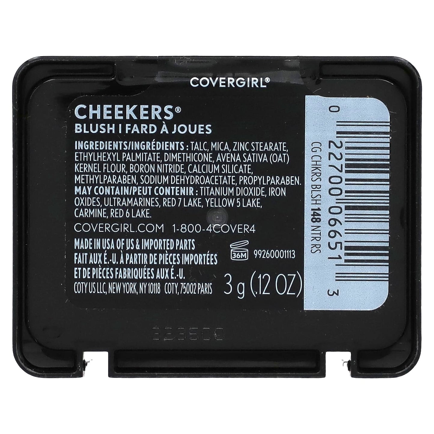 Covergirl, Cheekers Blush, 148 Natural Rose, 0.12 oz (3 g)