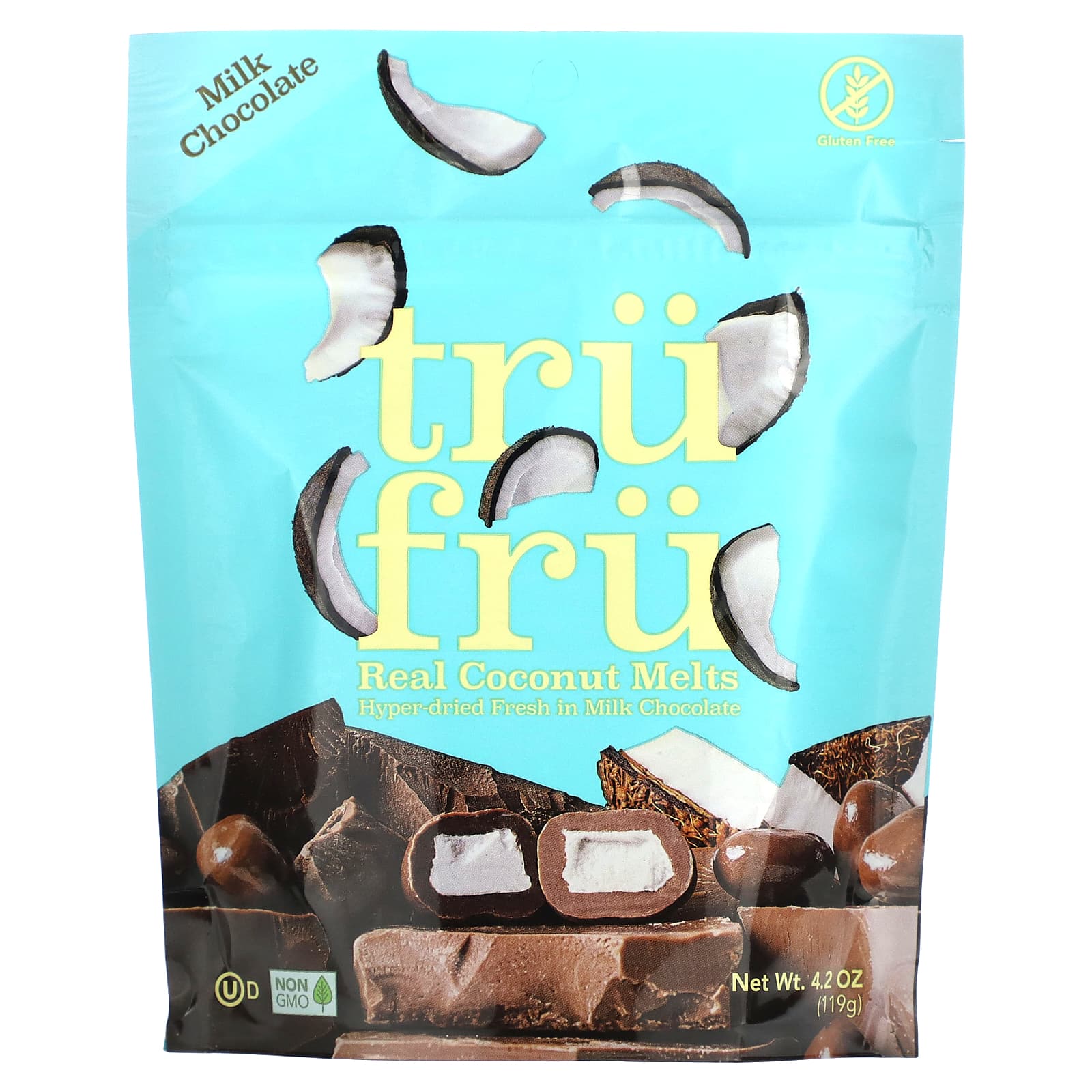 Tru Fru-Real Coconut Melts-Milk Chocolate-4.2 oz (119 g)