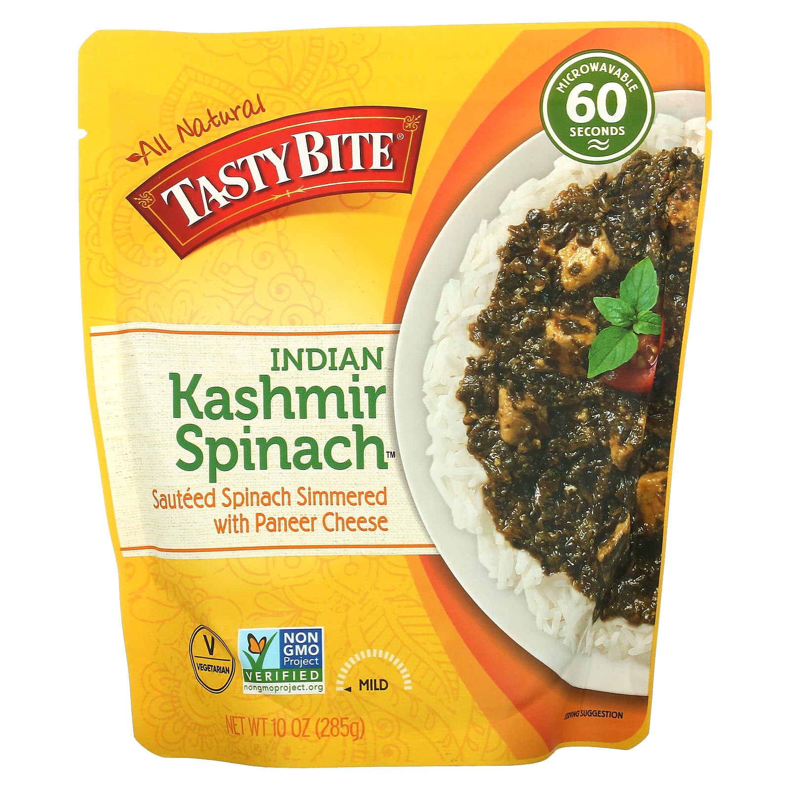 Tasty Bite-Indian-Kashmir Spinach-Mild-10 oz (285 g)