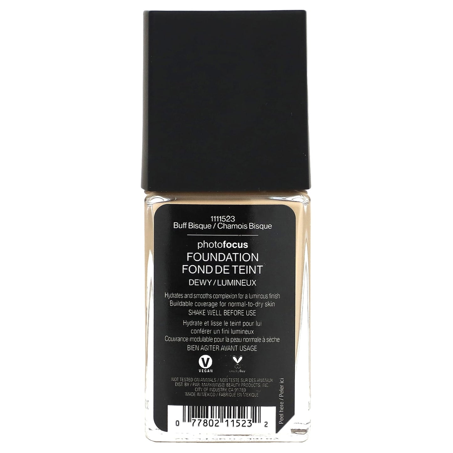 wet n wild, PhotoFocus, Foundation, Dewy, Buff Bisque, 0.95 fl oz (28 ml)