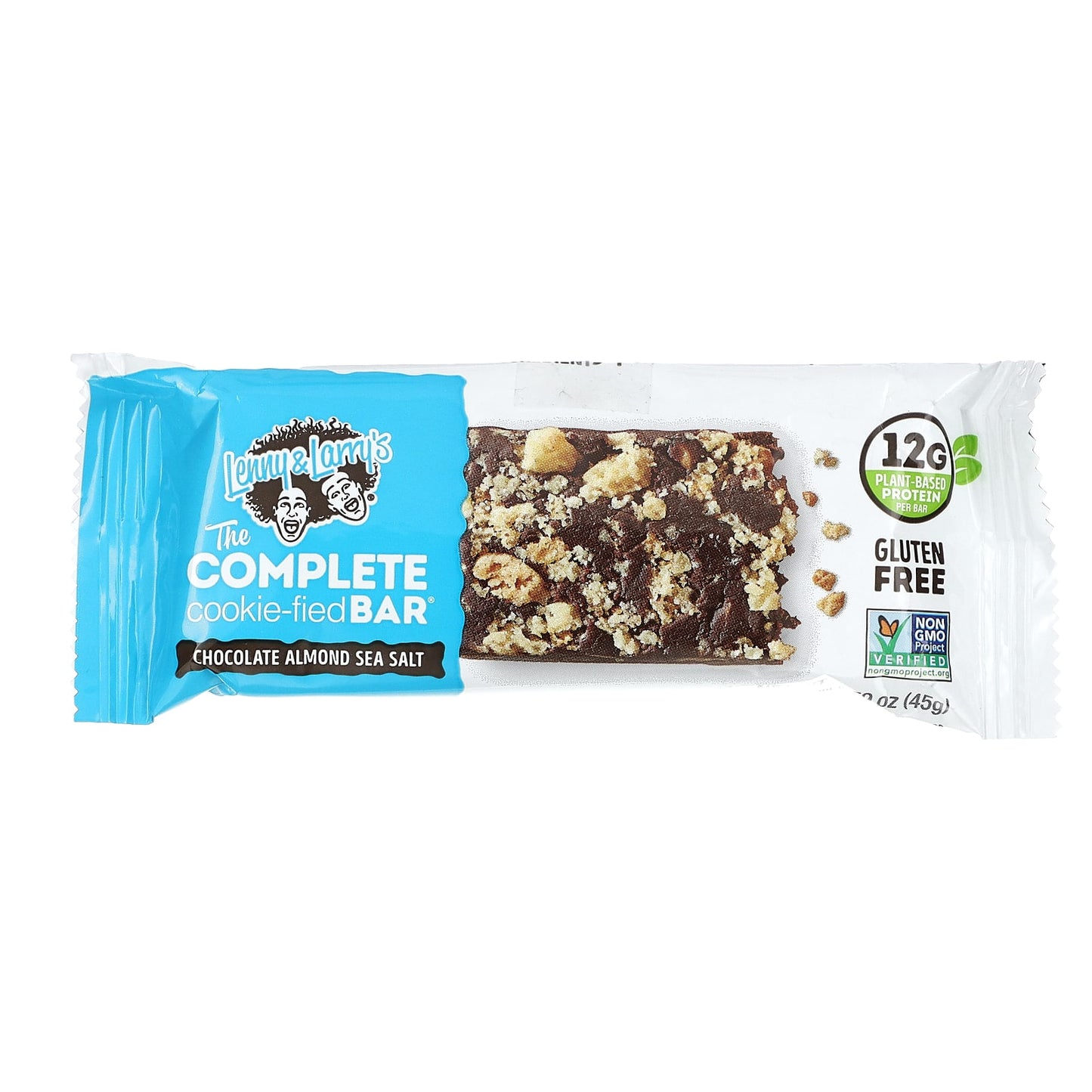 Lenny & Larry's, The Complete Cookie-Fied Bar, Chocolate Almond Sea Salt, 9 Bars, 1.59 oz (45 g) Each