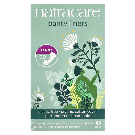 Natracare-Panty Liners-Organic Cotton Cover-Tanga-30 Liners