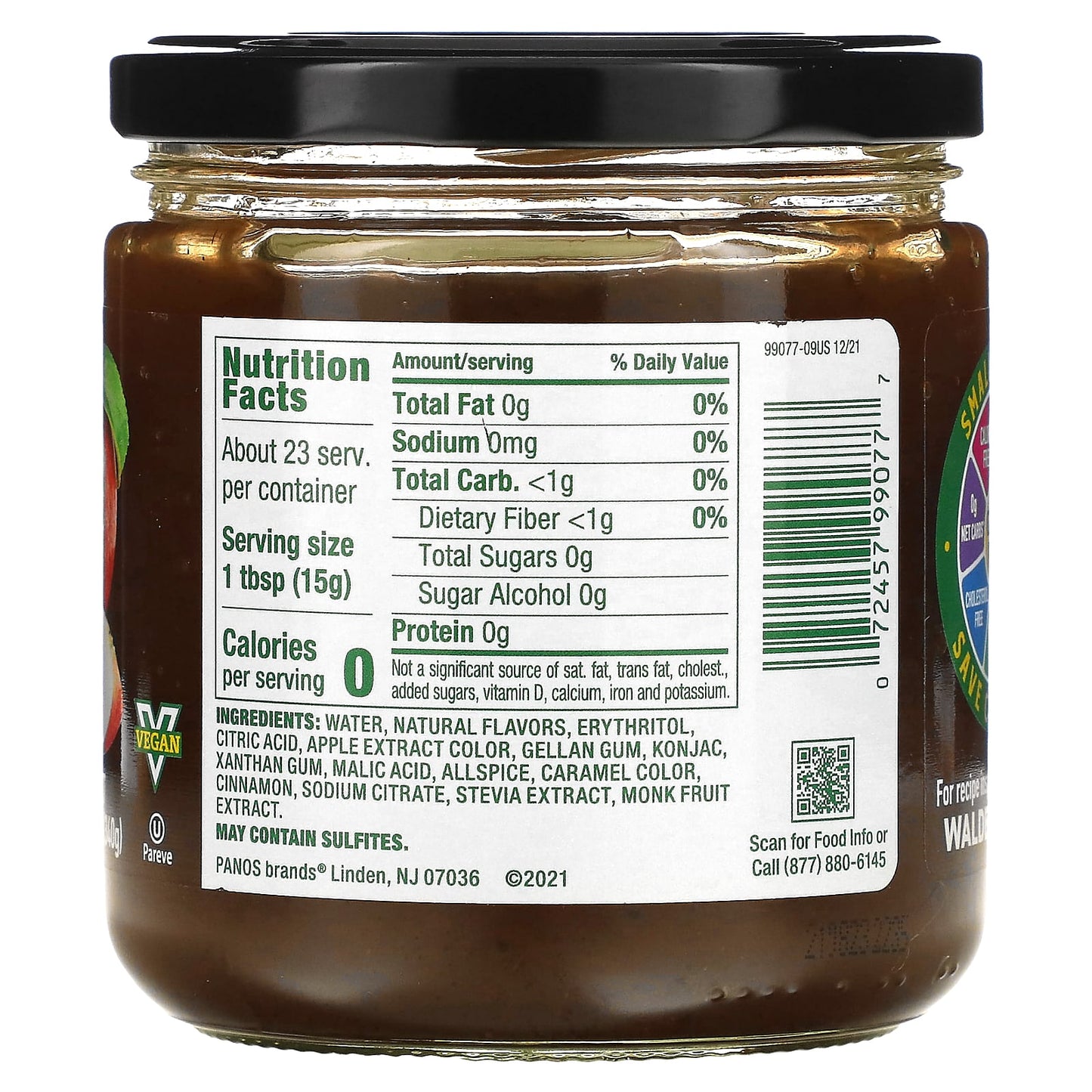 Walden Farms, Apple Butter Fruit Spread, 12 oz (340 g)