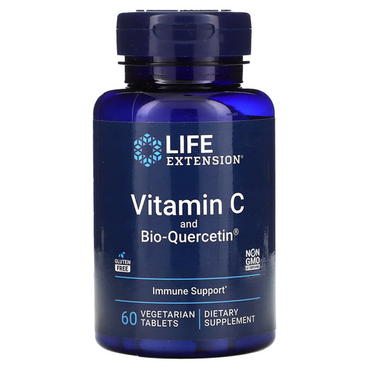 Life Extension-Vitamin C and Bio-Quercetin-60 Vegetarian Tablets