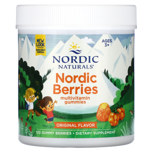 Nordic Naturals-Nordic Berries-Multivitamin Gummies-Ages 3+-Original-120 Gummy Berries