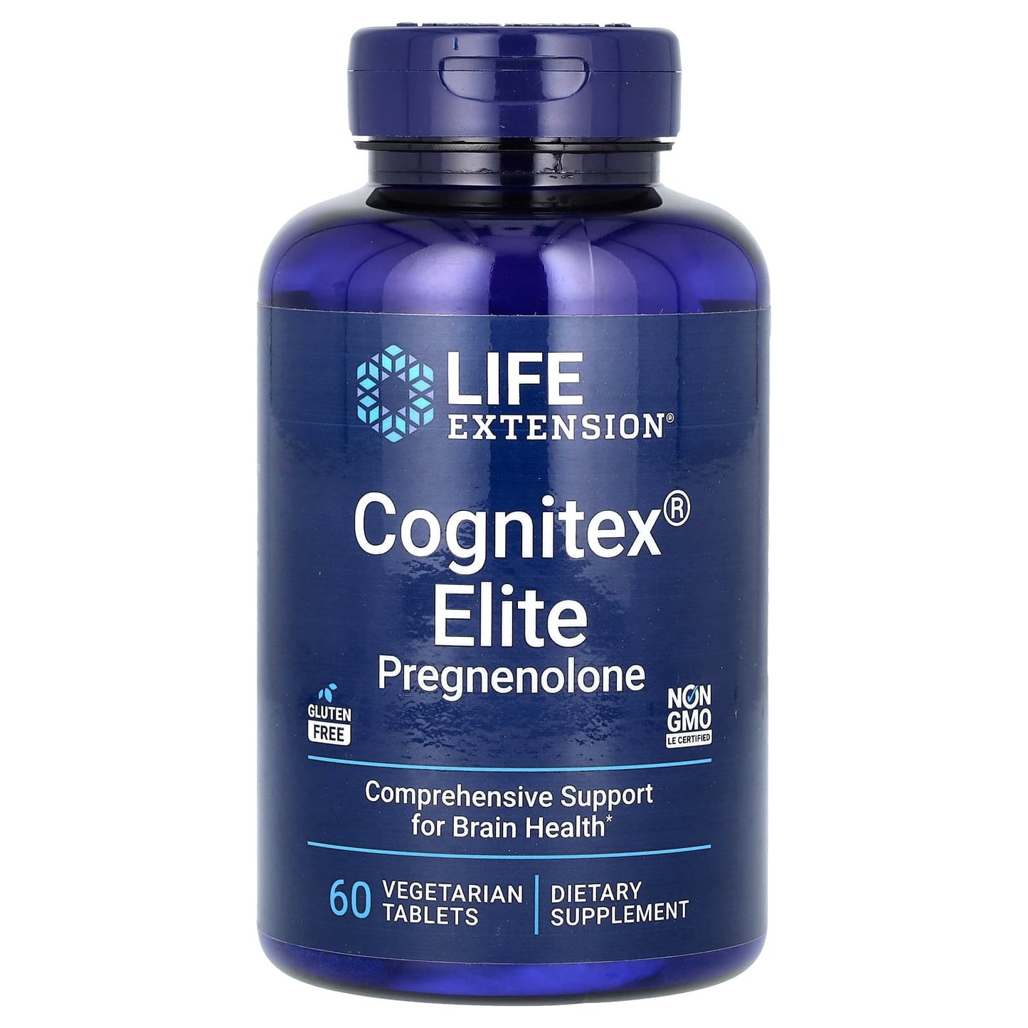 Life Extension-Cognitex Elite Pregnenolone-60 Vegetarian Tablets