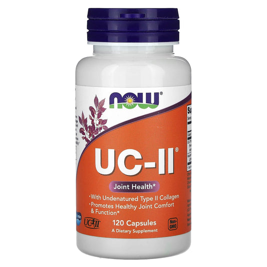 NOW Foods-UC-II Joint Health with Undenatured Type II Collagen-120 Capsules