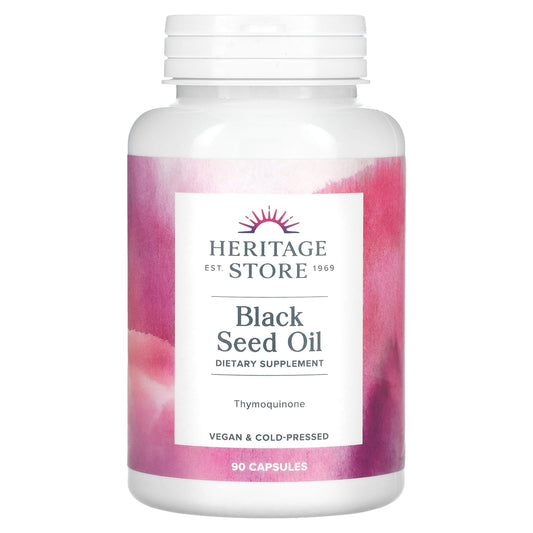 Heritage Store-Black Seed Oil-90 Capsules