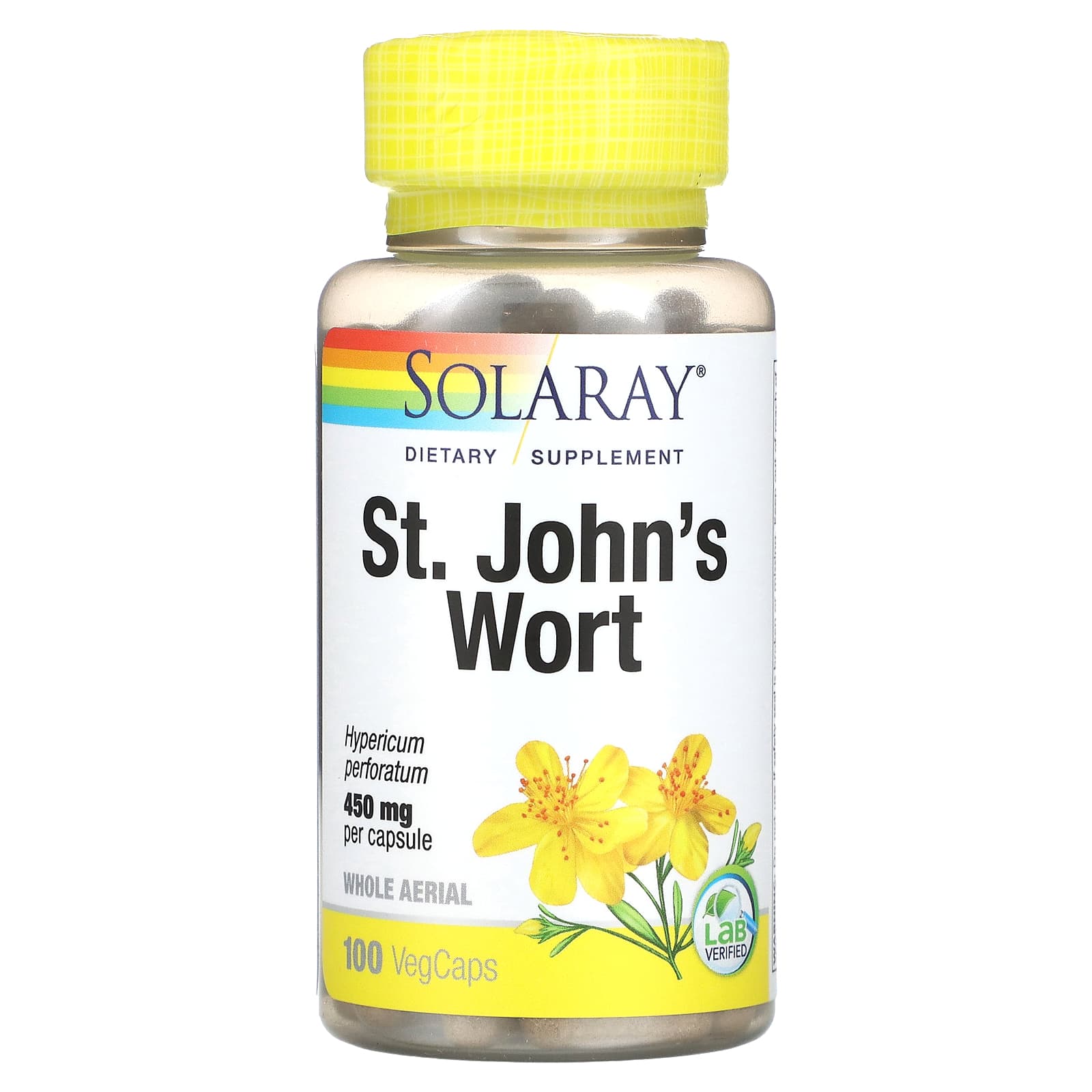 Solaray-St. John's Wort-450 mg-100 VegCaps