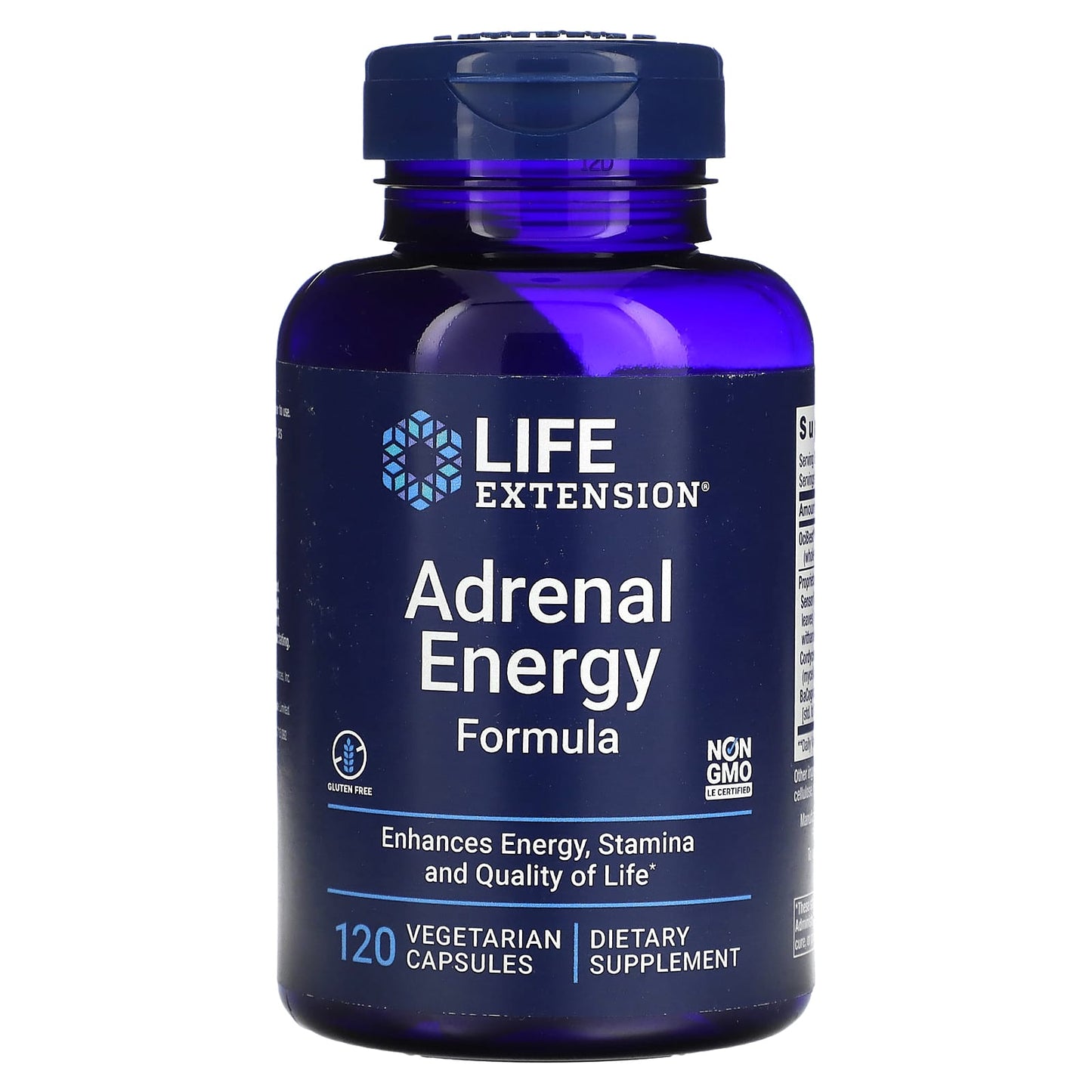 Life Extension-Adrenal Energy Formula-120 Vegetarian Capsules