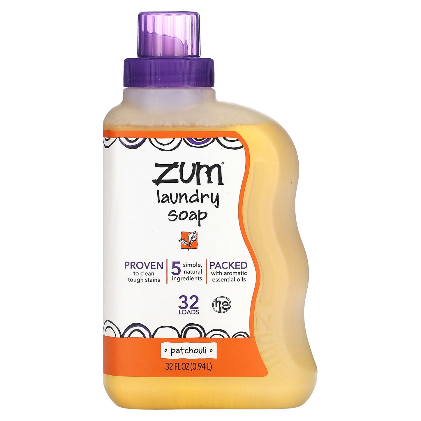 ZUM-Laundry Soap-Patchouli-32 fl oz (0.94 l)