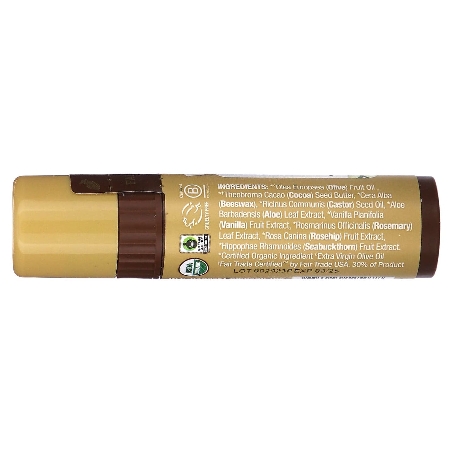 Badger Company, Cocoa Butter Lip Balm, Vanilla Bean, 0.25 oz (7 g)