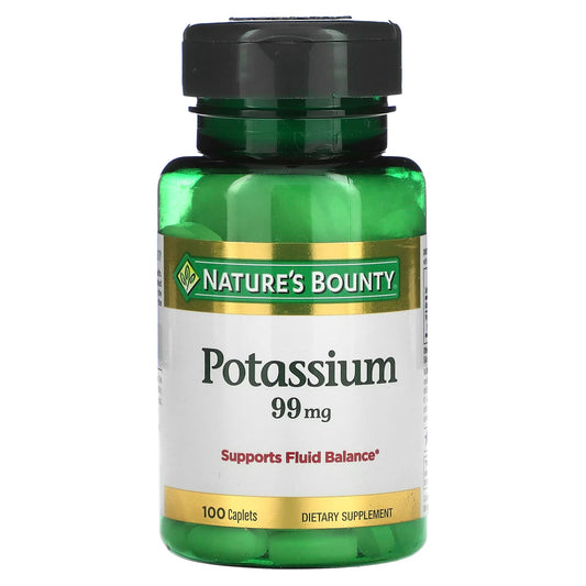 Nature's Bounty-Potassium-99 mg-100 Caplets